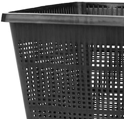 PondH2o 7 Inch (18cm) Square Plastic Slotted Mesh Baskets for Water Garden Pond Pond Plants or Flowers | Value 6 Pack, Aquatic Planting Nets Pots for Ponds, Aquariums, Aquaponics, Hydroponics