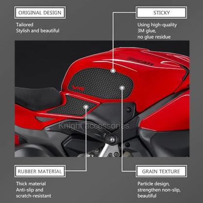 Tank Grips For Panigale V4 Panigale V4S /SP2 2025 Fuel Tank Pad Tank Protection Sticker Knee Grip Pads Knee Traction