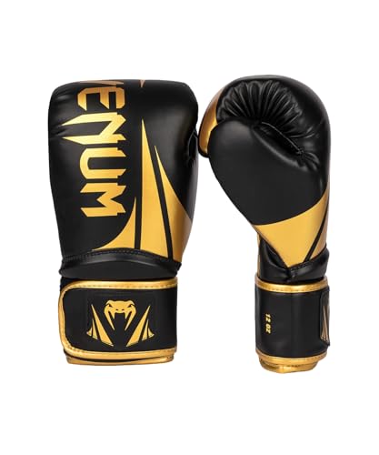Venum Challenger Boxing Gloves - color: Black/Gold, size: 12-Ounce, style: Challenger 2.5