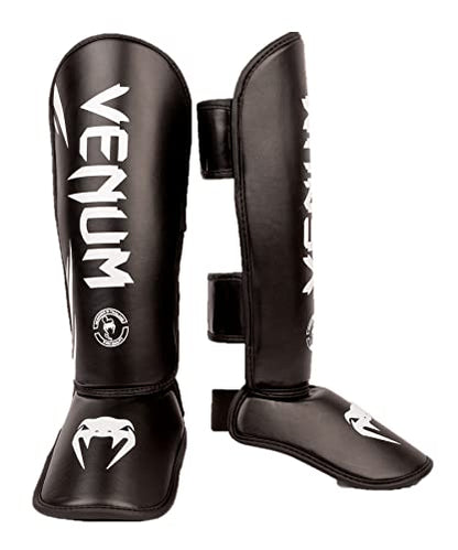 Venum Challenger Kids Shin Guards - color: Black/White, size: Small