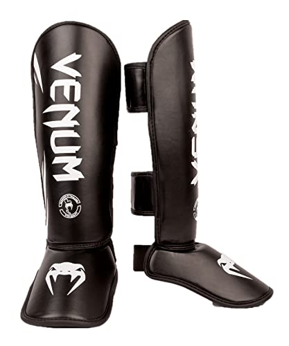 Venum Challenger Kids Shin Guards - color: Black/White, size: Medium