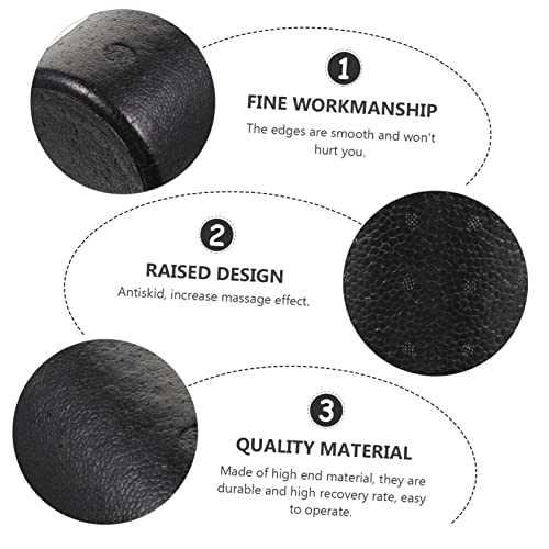 Yoga Roller Epp Body Massage Tool for Shoulder and Yoga Use Black - size: 45X15X15cm