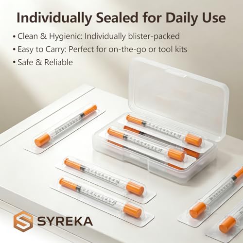 0.5ml 31G 5/16 Inch, Lab Supplies Individual Package 100 Pack - size: 0.5ml-31G-5/16", style: 100 Pack
