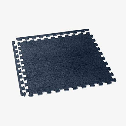 We Sell Mats 3/8 Inch Thick Interlocking Foam Carpet Tiles Durable Carpet Squares Anti Fatigue Support for Home Office or Classroom Use - color: Charcoal Gray, style: 16 Square Feet (4 Tiles)