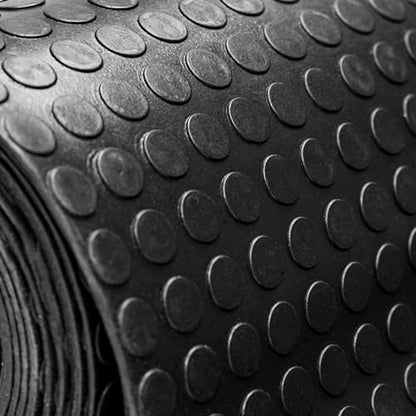 MSI Premium Black 3.3 x 33ft. Waterproof Rubber Non-Slip Floor Mat Roll