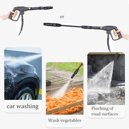 Pressure Washer Gun for Karcher, Replacement Pressure Washer Gun High Pressure Washer Spray Gun for Karcher K3 K4 K5 K6 K7 Hose Quick Connect System