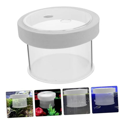 Acrylic Fish Breeding Box Mesh Bottom for Aquatic Nursery Medium Isolation Container for Fry and Shrimp Easy Aquarium Use
