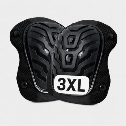 King Mills Plus Size Knee Pads with Hardshell Protection for Work, Black | Extra Large, Cleaning Floors and Tile Work, Carpenter Knee Pads, Heavy Duty Comfortable Anti-slip Foam, Floors and Gardening