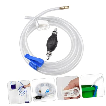 GLEAVI Manual Siphon Pump Suction Hose for Car Oil and Water Transfer, Practical Guide Oil Tube with High Flow, Suitable for Fish Tank Water Suction and Automotive Fluid Drain