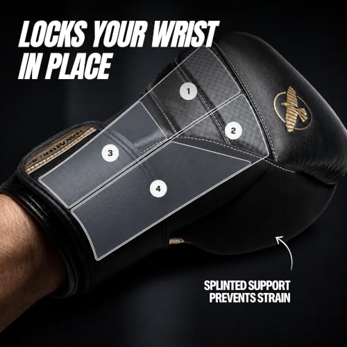 Hayabusa T3 Boxing Gloves - Sparring - color: Black, size: 18oz