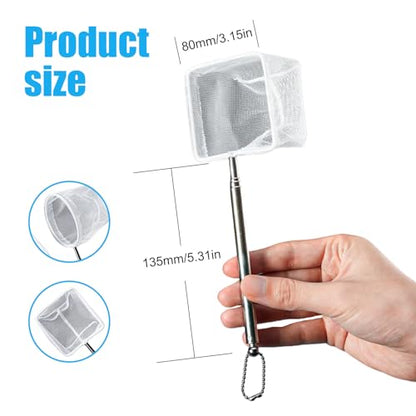 Extendable Fish Handling Tool with Ergonomic Grip Stable Construction Fishing Net for Aquariums and Fishtanks Fish Catcher - color: Square, size: Large