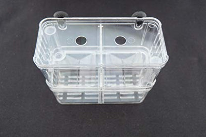 Aquarium Fish Breeder Box for Hatchery, Isolator, Injured Fish, Shrimp Clownfish (BX-005) - size: BX-005