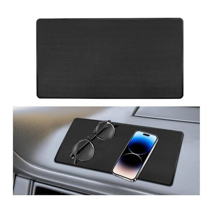 10 x 5.9 Inch Black Anti-Slip Rubber Pad Universal Sticky Adhesive Mat