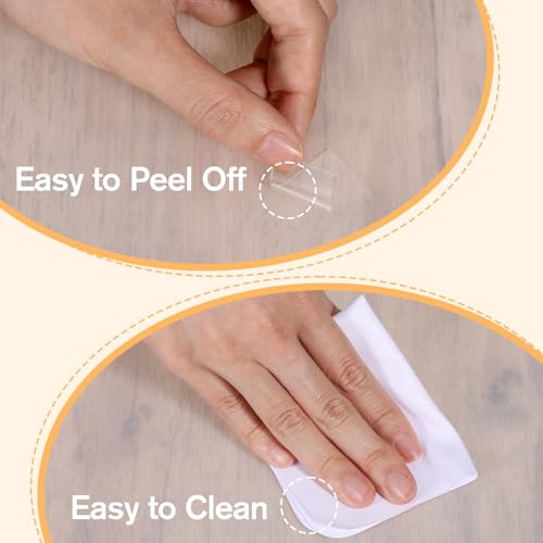 2pcs Clear Silicone Mat,24 X 20 cm/9.45 X 7.87 in Silicone Mats for Crafts,Silicone Mats for Kitchen Counter,Heat Resistant, Non-Slip, Waterproof, Washable Silicone Sheet