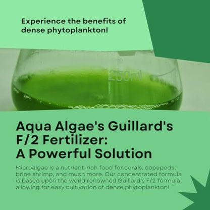 F2 Ferts (16oz) – Concentrated Guillard's F/2 Formula for Phytoplankton Culture - Professional Algae Fertilizer for Nannochloropsis & Tetraselmis - Boosts Copepod & Reef Tank Health - size: 16