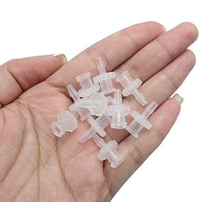 MEETOOT 10pcs Female Luer Lock 1/4" Polycarbonate Hose Barb Adapter for Laboratory Biochemical/Analytical Instruments, Food Machinery and Aquarium Equipment