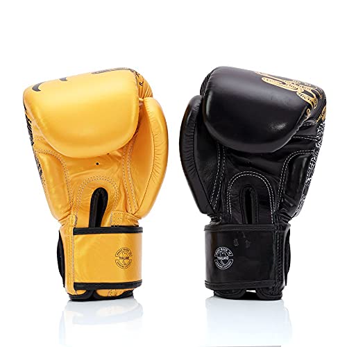 Fairtex BGV26 Harmony Boxing Gloves, Leather Muay Thai MMA Kickboxing Gear - size: 14oz