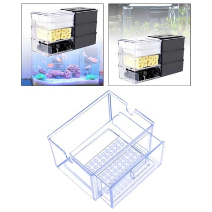 Aquarium for Fresh and Water Aquarium Drawer Drip Tray Filtration System, Clear