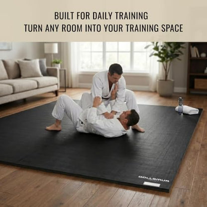 Dollamur 10'x10'x1.25" Jiu-Jitsu Mat - color: Black