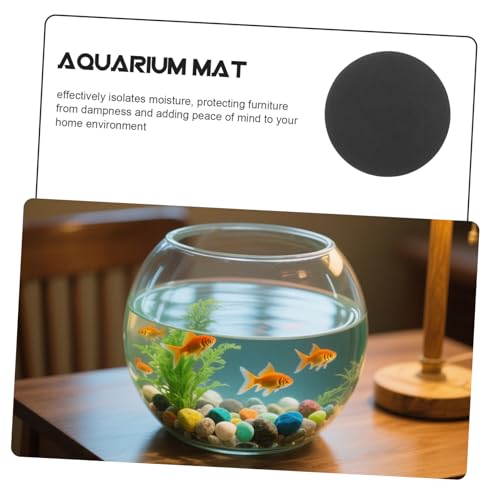 Non-Slip Under Aquarium Mat Fish Pad for Micro Landscape Bottles Shockproof Cushion for Stability and Furniture Protection - size: 25.00X25.00X1.00CM