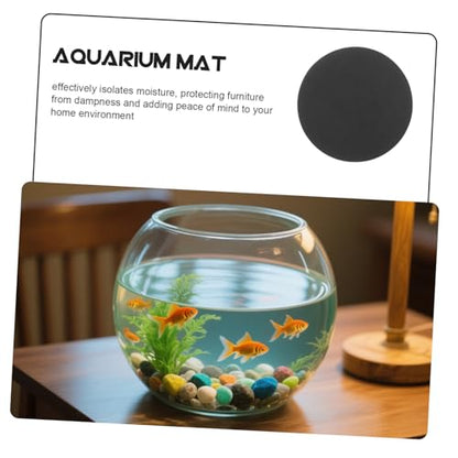 Non-Slip Under Aquarium Mat Fish Pad for Micro Landscape Bottles Shockproof Cushion for Stability and Furniture Protection - size: 25.00X25.00X1.00CM