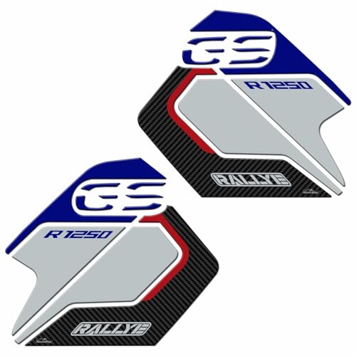Motorcycle 3D Stickers Compatible with BMW R 1250 GS Adventure 2021-2022. Tank Side Protections from Impact and Scratches. Resin Stickers - Made in Italy (Rallye) - color: Rallye