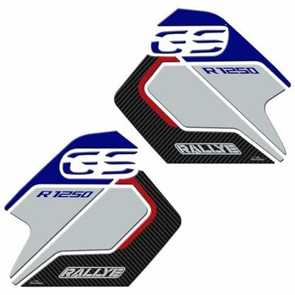 Motorcycle 3D Stickers Compatible with BMW R 1250 GS Adventure 2021-2022. Tank Side Protections from Impact and Scratches. Resin Stickers - Made in Italy (Rallye) - color: Rallye