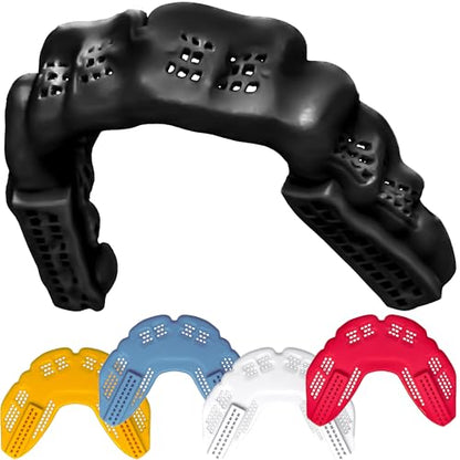 Bulletproof Braces Mouth Guard: Most Breathable Thin Mouthguard for Braces! - color: Lava Black
