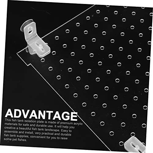 150 Gallon Fish Tank Partition Plate Aquarium Incubator Divider Suction Cup Divider Splitter with Suction Cup Partition net Separation Board Board Breeding Box