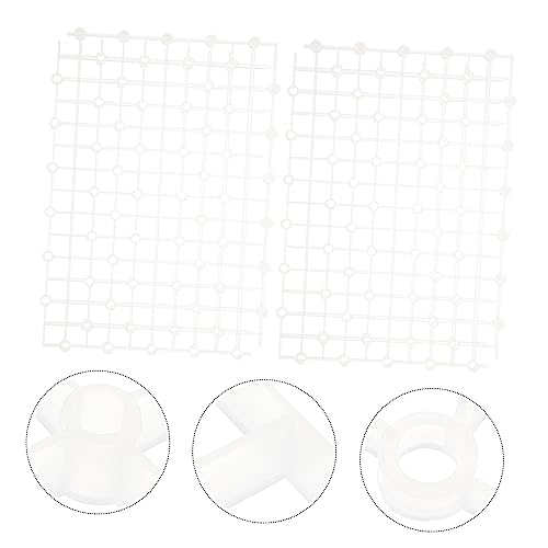 2pcs Aquarium Dividers Wear-Resistant Plate for Fish Tank Design Bottom for Gravel and Landscaping - color: White