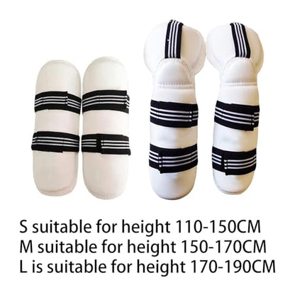 kowaku Taekwondo Guard Protective Gear Elastic Strap Protector Protection Padded Guard for Training Karate MMA Grappling Sanda - color: Leg and Arm Guards M