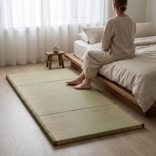MustMat Tatami Mat Foldable Japanese Floor Mattress 35.4"x78.7"x1.2" - size: 1 piece