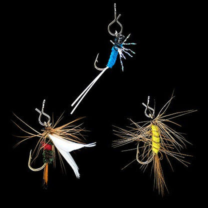 Dr.Fish 50 Pack Fly Fishing Snap 3 Sizes Stainless Steel Quick Change Lure Clip for Fishing Flies, Trout Fishing - size: S(0.25")-50 Pack