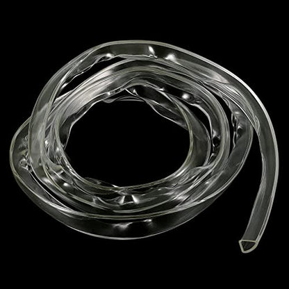 uxcell U Channel Edge Trim, 4.9ft Length Soft Rubber Guard Seal Strip Edge Protector Fit for 14-15mm Edge, (15/32" W x 3/4" H) Clear - size: 15/32"x 3/4"x 4.9ft