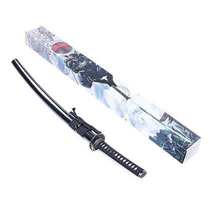 Katana Handmade Full Tang Sharp, Alloy Tsuba Japanese Samurai Sword High Carbon Steel 1060,T10 1095, 40-Inch - color: Eagle