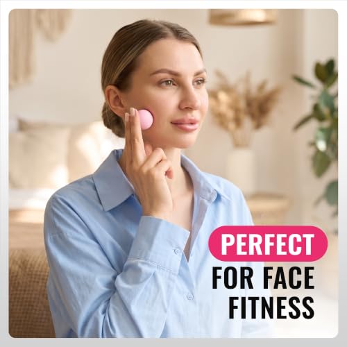 3 in 1 Massage Ball Set – 2.5", 1.9" & 1.2" Firm Silicone Balls for Myofascial Release, Trigger Point Therapy, Back & Foot Pain Relief, Face Fitness, Yoga, Deep Tissue Recovery (Pink) - color: Pink