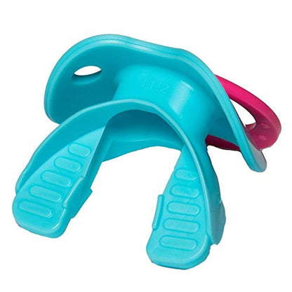 Battle Binky Oxygen Football Mouthguard | Maximum protection for safe secure fit, Built-in airflow channels, No boiling required, Advanced composite material - color: Baby Blue