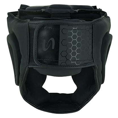 PFG Headgear for Boxing MMA Muay Thai Training - color: Black, size: Large-XLarge