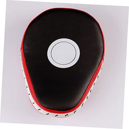Handheld Boxing Pads Curved Taekwondo Training Mitts for MMA Kickboxing Kung Fu Durable Red Black with Enhanced Inner Padding for Strike Absorption