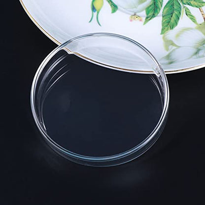 BESPORTBLE 1pc Transparent Glass Shrimp Feeding Bowl Glass Round Dish for Fish and Reptiles Design Aquarium Ornamental Supply