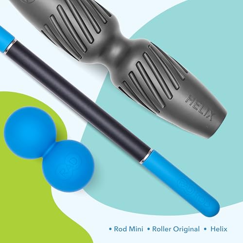 RAD Portable Travel Bundle – Compact Myofascial Release Massage Set, Travel-Friendly Muscle Recovery Tools - Includes Exercise Foam Roller, Massage Stick, and Peanut Ball - style: Portable Bundle – 3-Piece