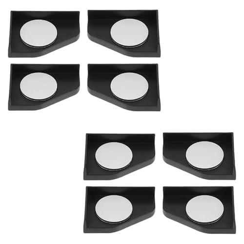 8PCS Fish Tank Corner Pad Protector, Anti-Skid Aquarium Glass Angle Cover for Home Furniture Edge, Black Fish Aquarium Base Corner Guard Foot Pad for Shock Absorption