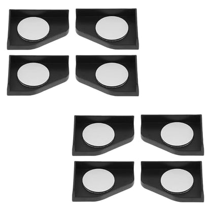 8PCS Fish Tank Corner Pad Protector, Anti-Skid Aquarium Glass Angle Cover for Home Furniture Edge, Black Fish Aquarium Base Corner Guard Foot Pad for Shock Absorption