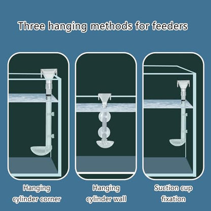 Feeder Acrylic Shrimp Feeders Tube Dish Set Highly Transparents Acrylic Aquariums Feeders for Home Aquariums - size: 245-410mm