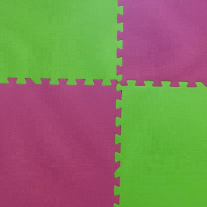 Square Brands Interlocking Gym Floor Tiles - Puzzle Foam Mats for Home Gym | MMA & Exercise | 3/8 - size: 72SQFT