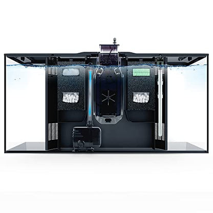 Fluval Flex 32.5 Marine Salt Water Aquarium Kit - Fish Tank for Fish, Coral & More - Comes with LED Lights, Filtration System & More - 32.5" x 15.75" x 15.35" - 123 L, 32.5 Gal. - Black