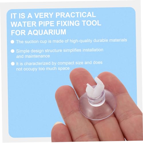 20Pcs Oxygen Hose Holding Suction Cups Fish Tank Clips for Secure Hose Fixation Compact Design for Aquarium Oxygen Pumps and Daily Replacement