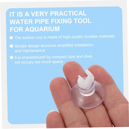 20pcs Oxygen Hose Cup Clips for Fish Tank Aquarium Holders for Easy Installation and Space Saving Inner Highly Transparent Design