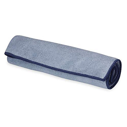 Gaiam Yoga Hand Towel, Microfiber, 30"x20" (Black/White) - color: Blue Shadow