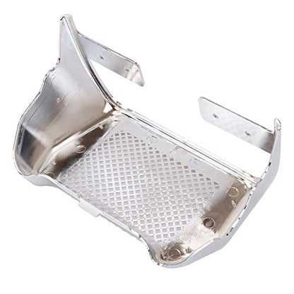 Chrome Oil Cooler Cover Case with Bracket for Harley Touring Road King FLHR Street Glide FLHX Road Glide FLHXS FLTRX FLTRXS 2017-2023 - color: Chrome